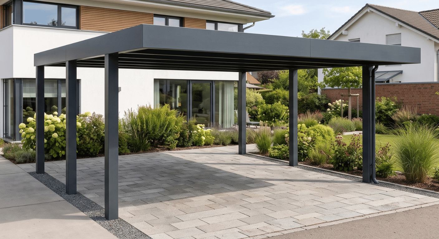 Moderner Aluminium Carport