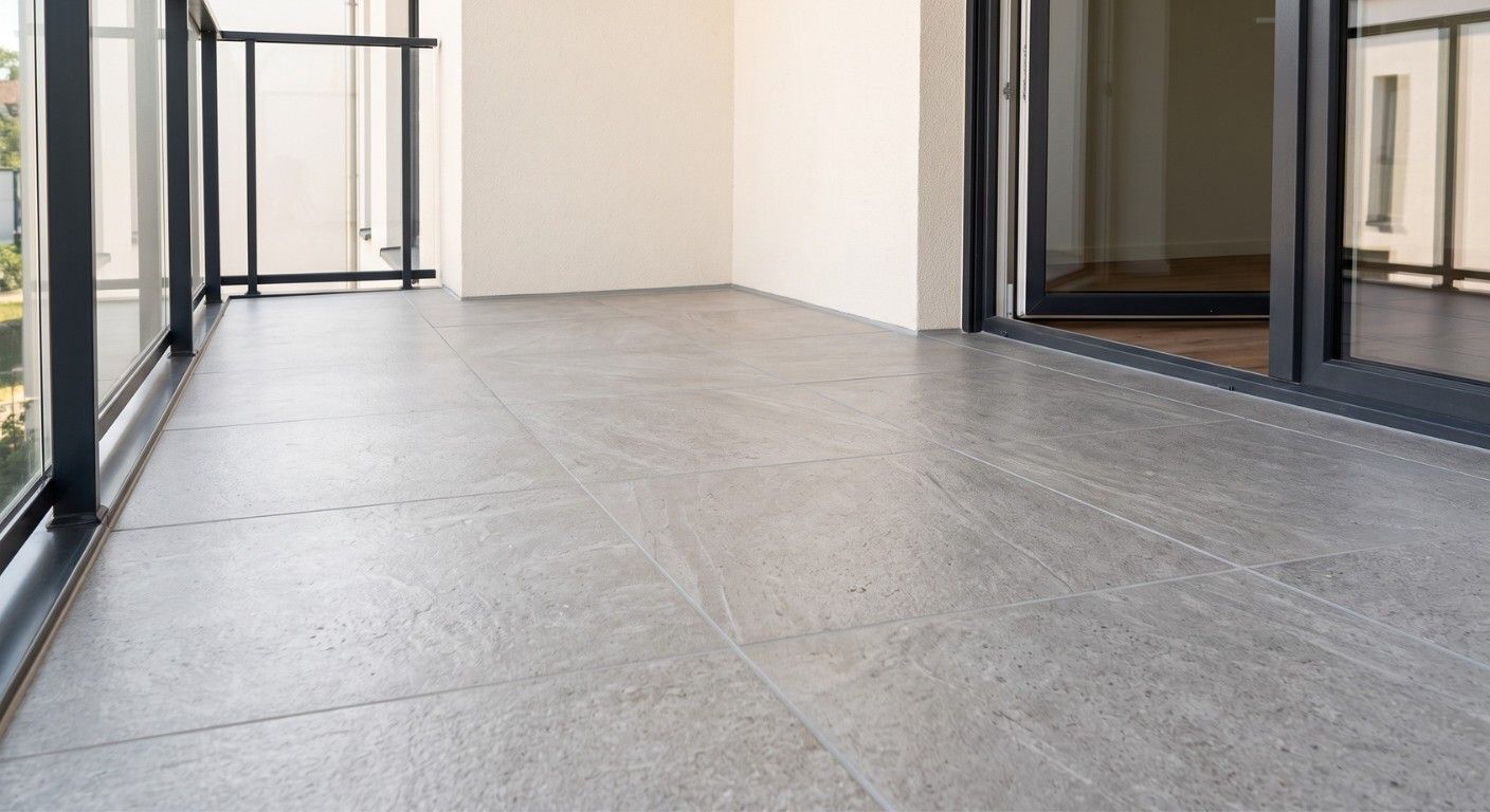 Aussenplatten auf dem Balkon