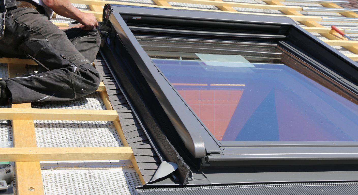 Einbau von einem Dachfenster