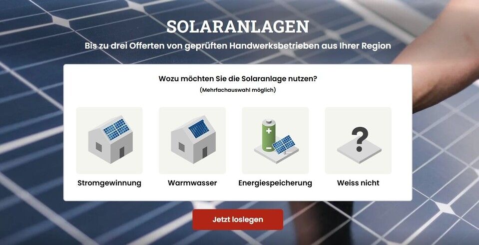 Generator der Solar-Gewerksseite auf hausheld.ch