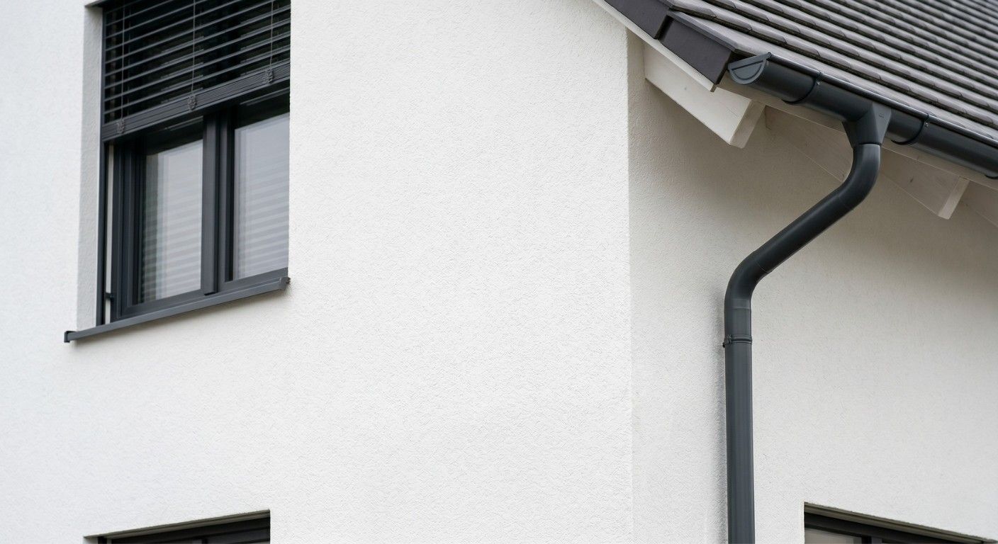 Haus mit Wärmedämmverbundsystem und Putz