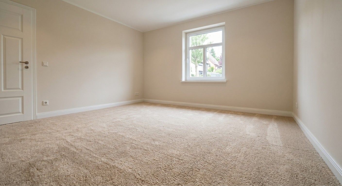 Wohnlicher Teppichboden im Schlafzimmer