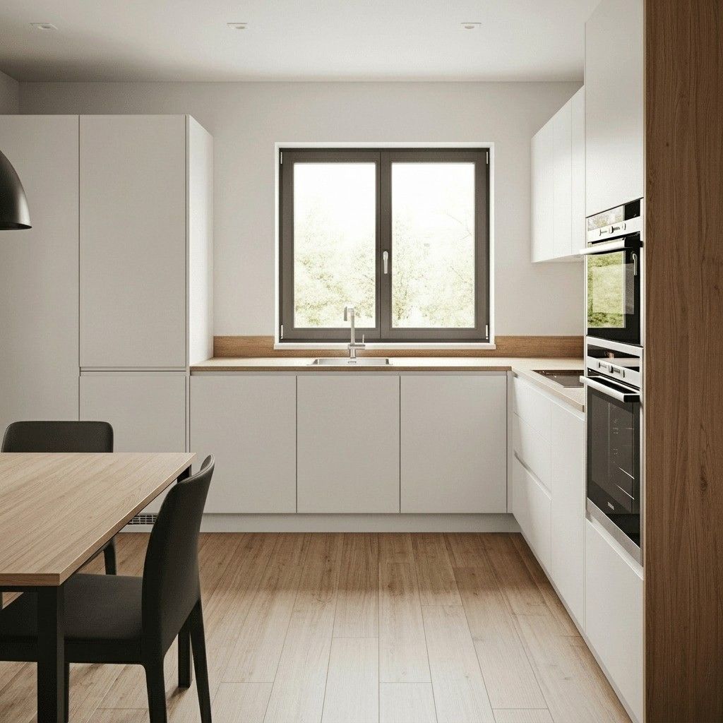 L-Küche in einem Schweizer Einfamilienhaus